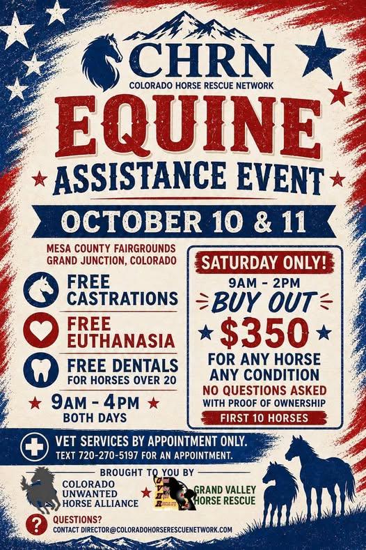 Equine Assist Weekend Flyer